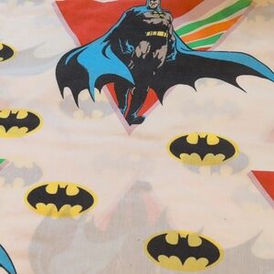 Batman Themed Fabric with Logo Pattern